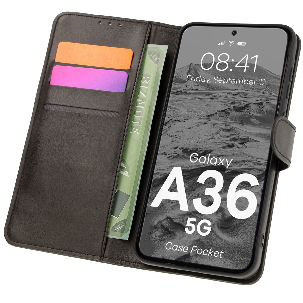 Etui z klapką Bizon Case Pocket do Samsung Galaxy A36 5G